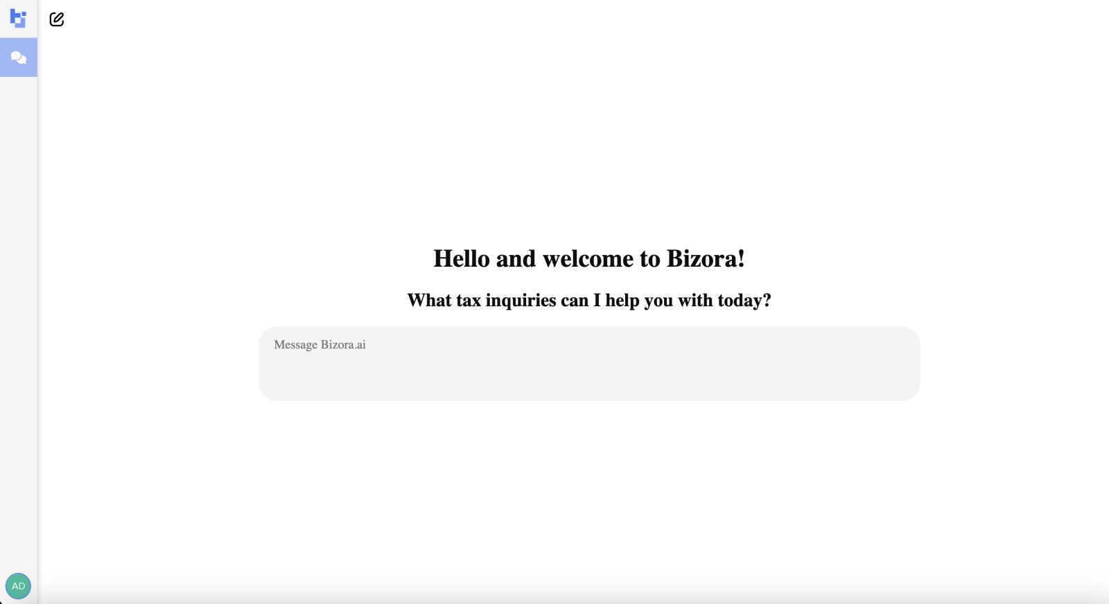 Bizora Inc. interface and professional features