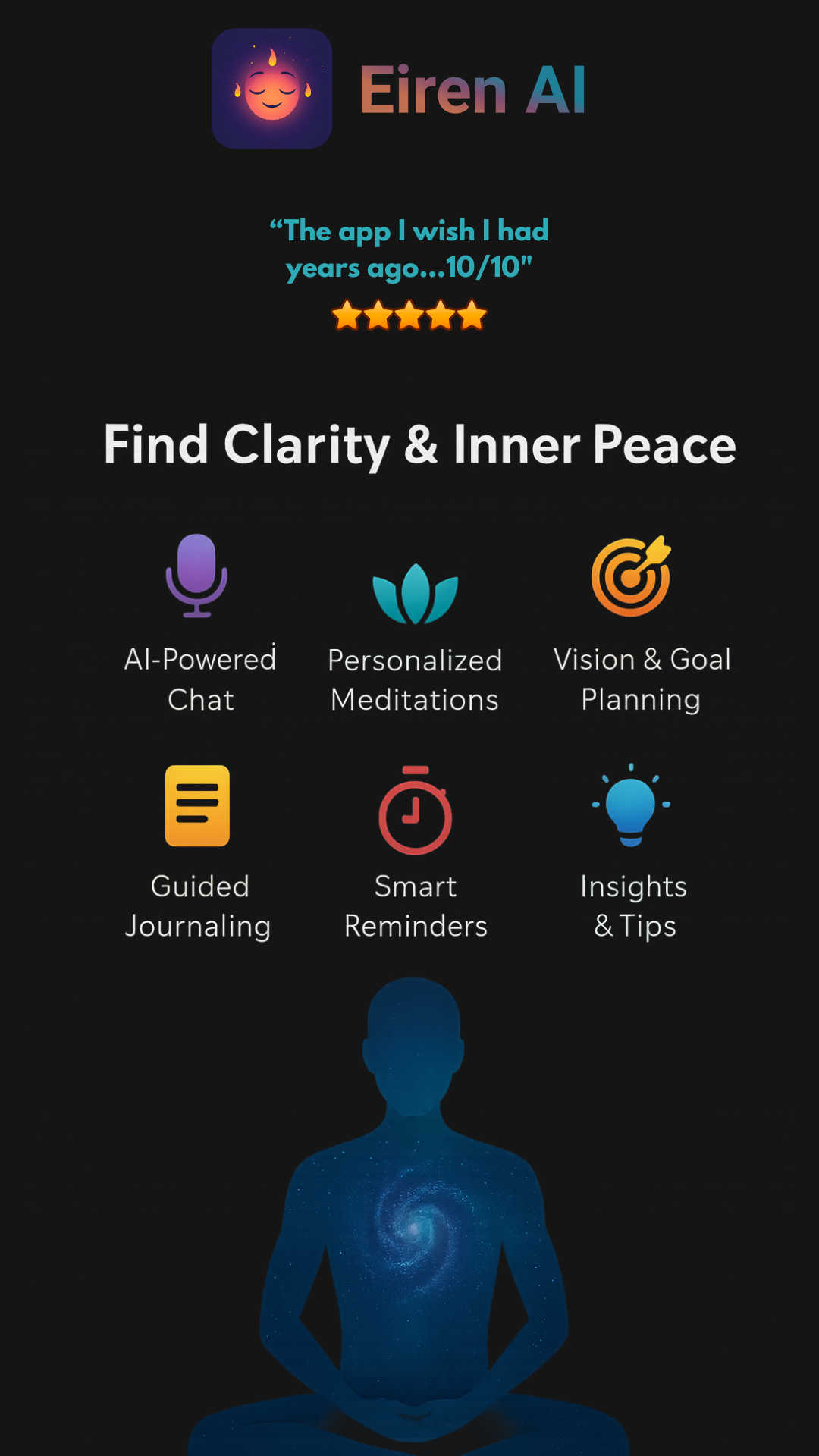 Eiren AI interface and professional features