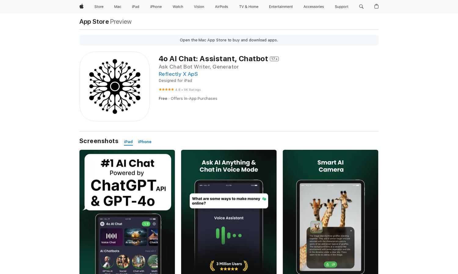 4o AI Chat: Assistant, Chatbot Website