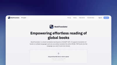 BookTranslator - product for productivity