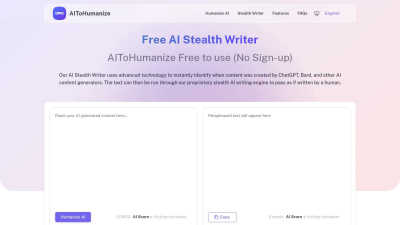 AIToHumanize - AI tool for Blogging & Publishing