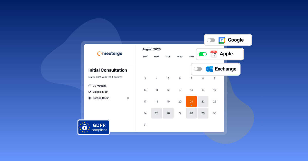 meetergo interface and professional features