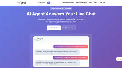 Asyntai - AI tool for AI Assistants