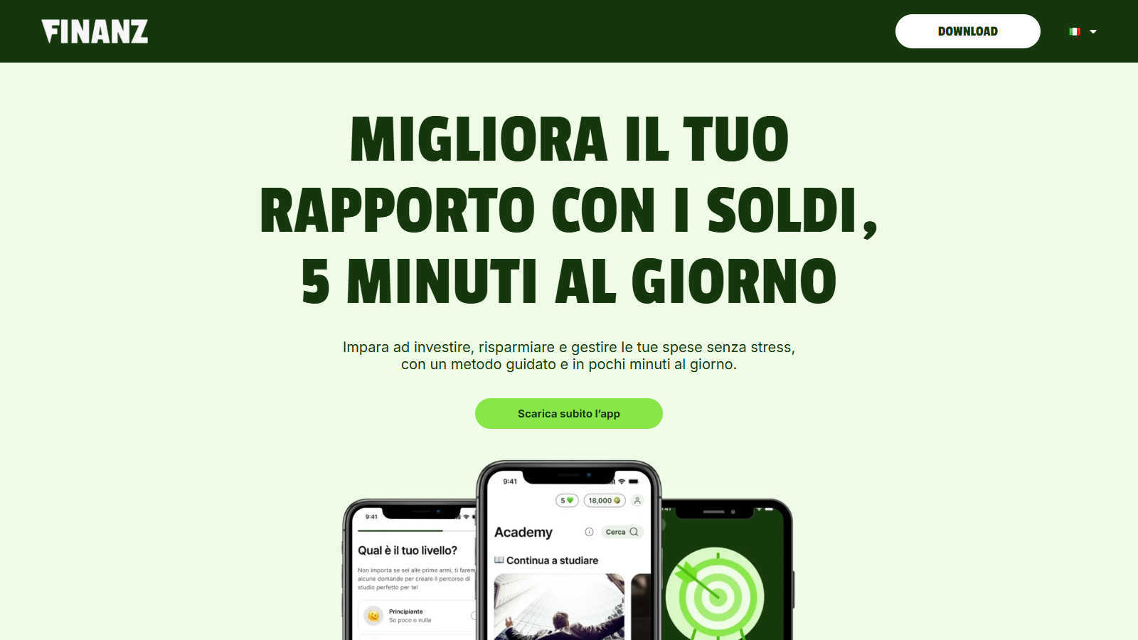 Finanz interface and professional features