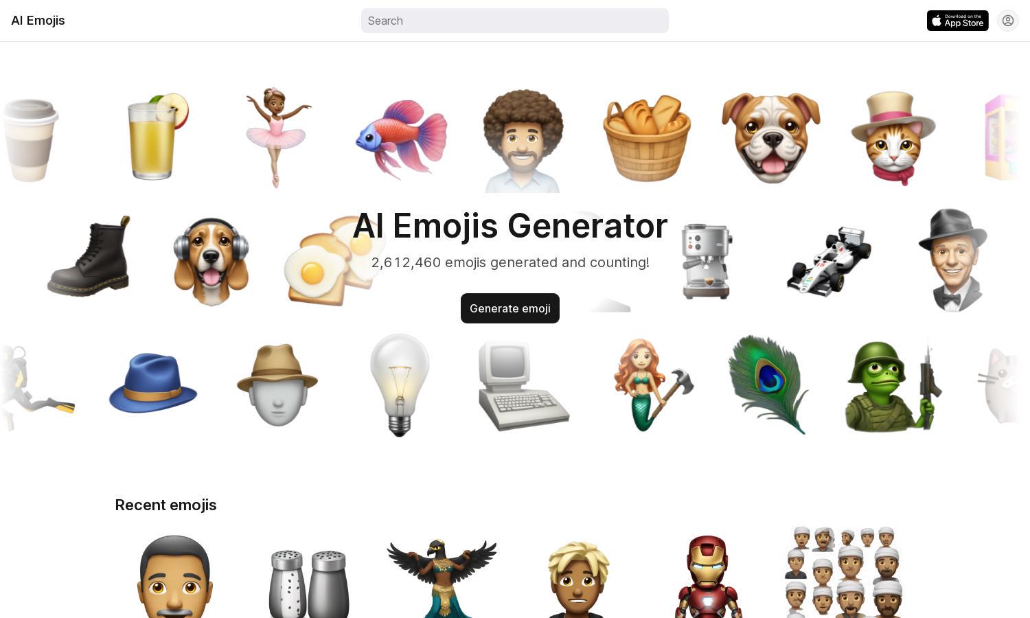 AI Emoji Generator Website