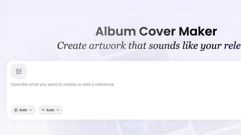 AI Album Cover Maker application interface and features