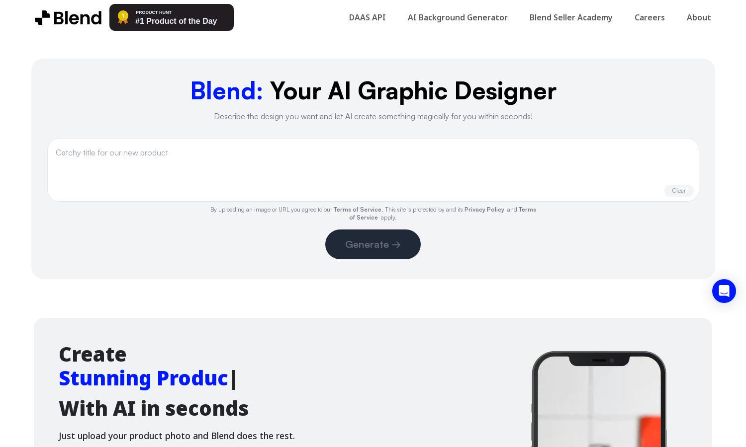 Blend Now Website