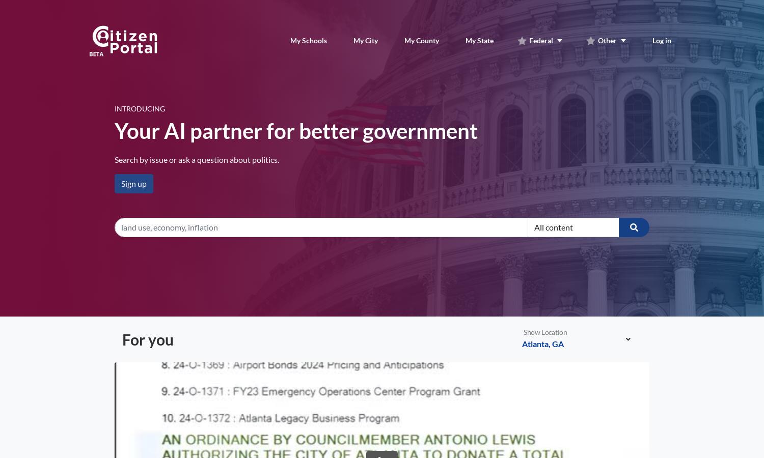 CitizenPortal.ai Website