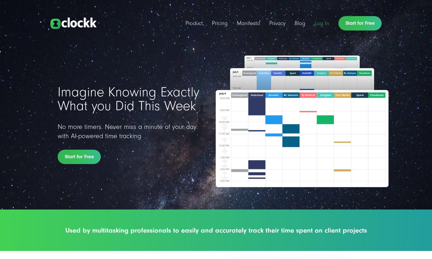 Clockk Website