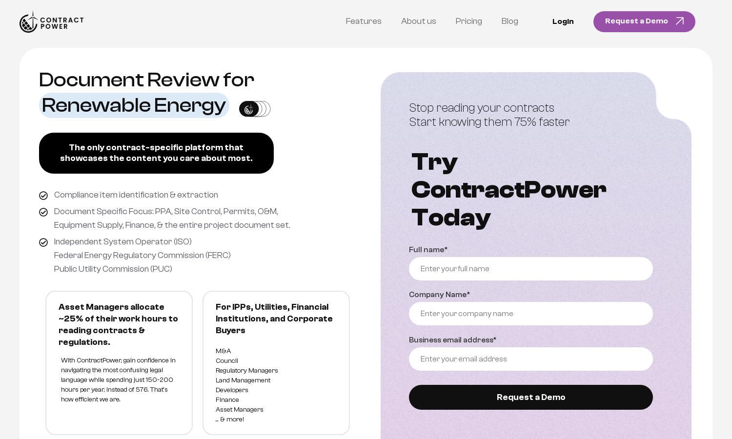 ContractPower Website