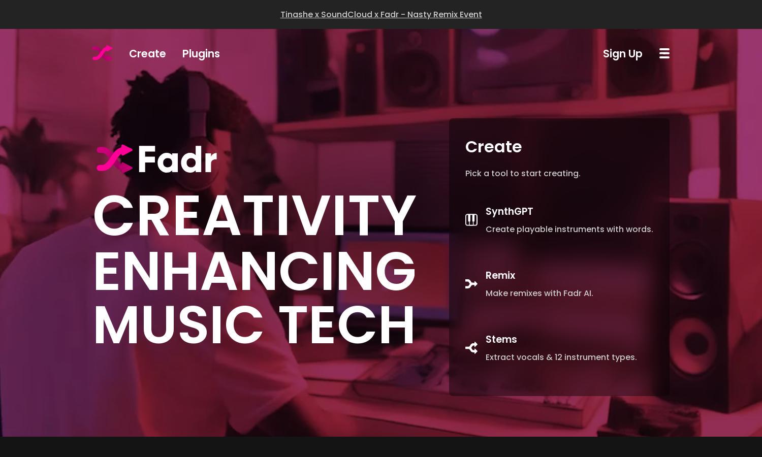 Fadr Website