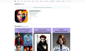 Instant Portrait Website