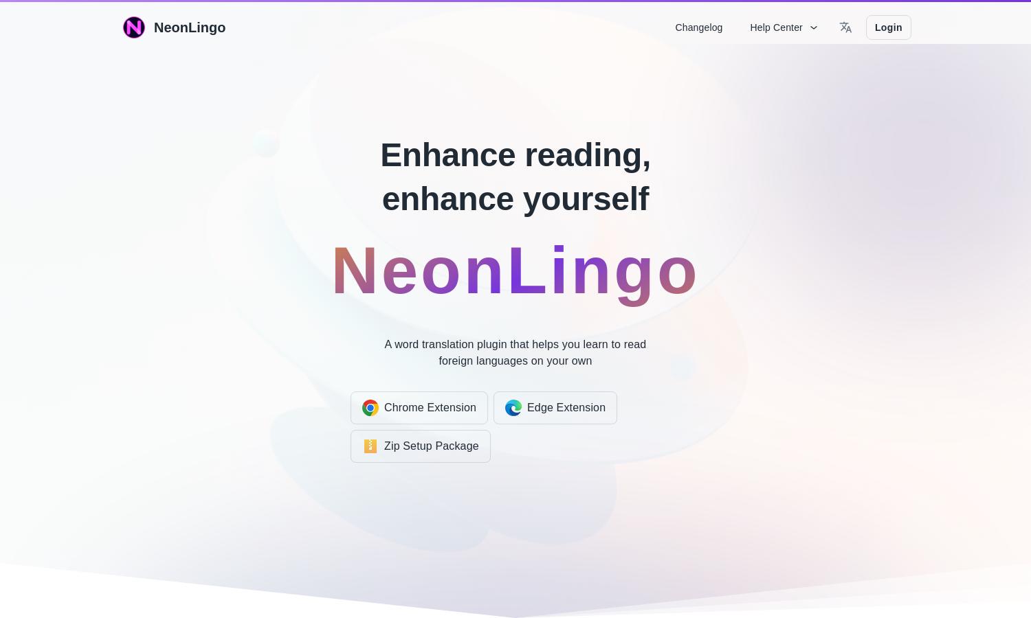 NeonLingo Website