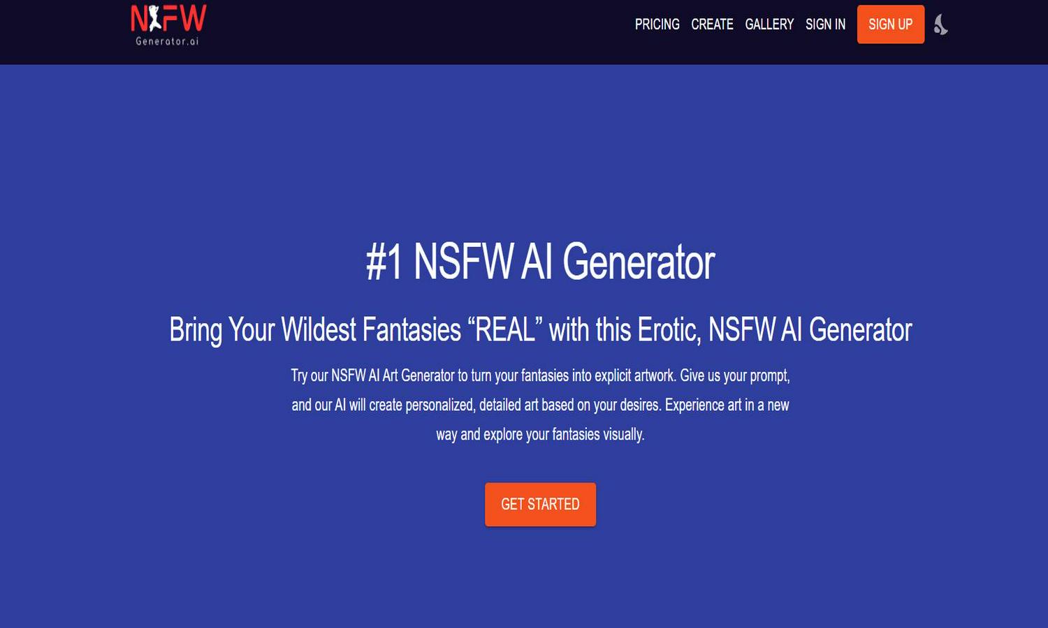 Nsfwartgenerator.ai Website