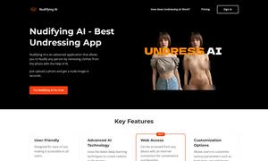 Nudifying AI Website