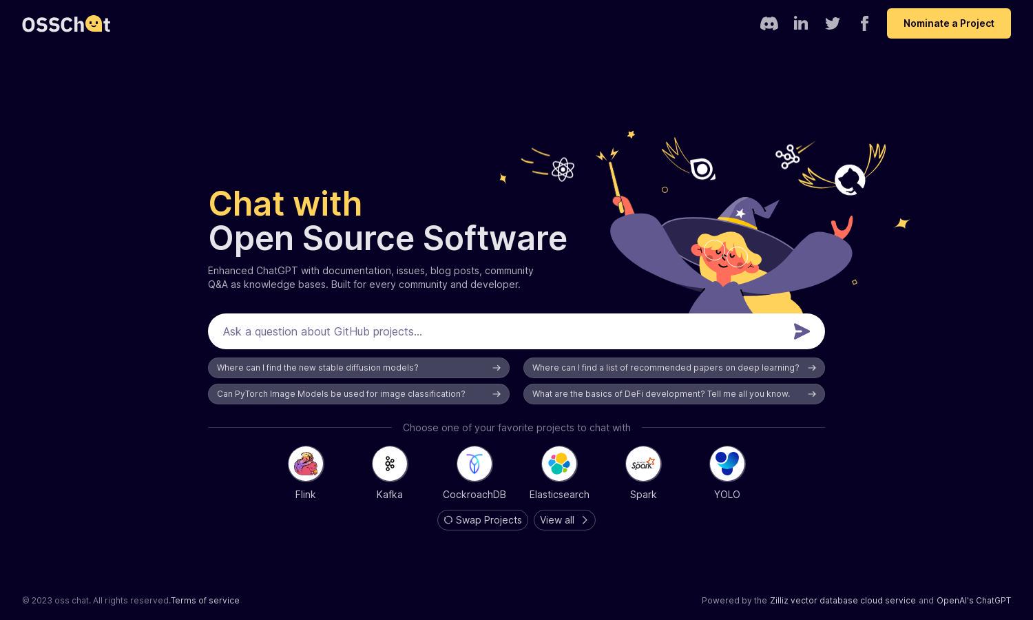 OSS Chat Website