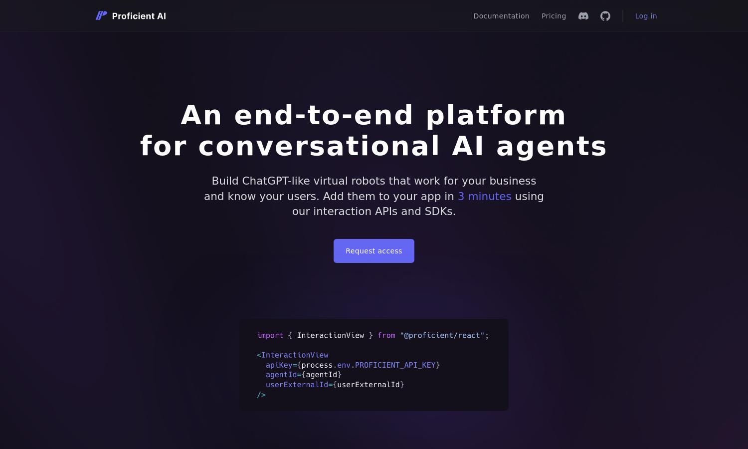 Proficient AI Website