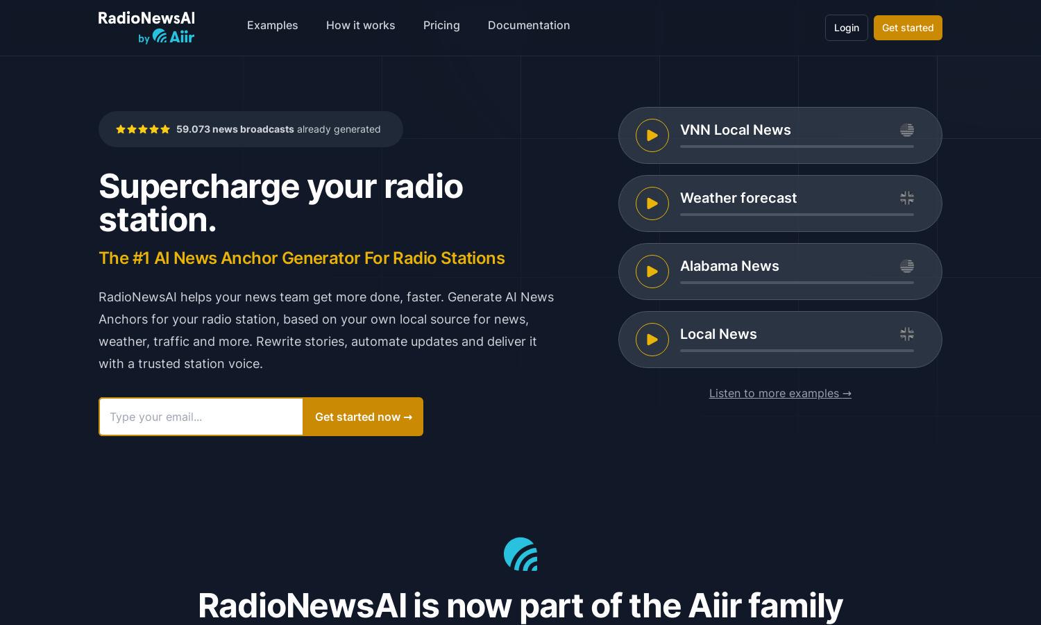 RadioNewsAI Website