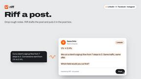 Riff - product for Social Media