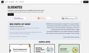 SlideNotes Website