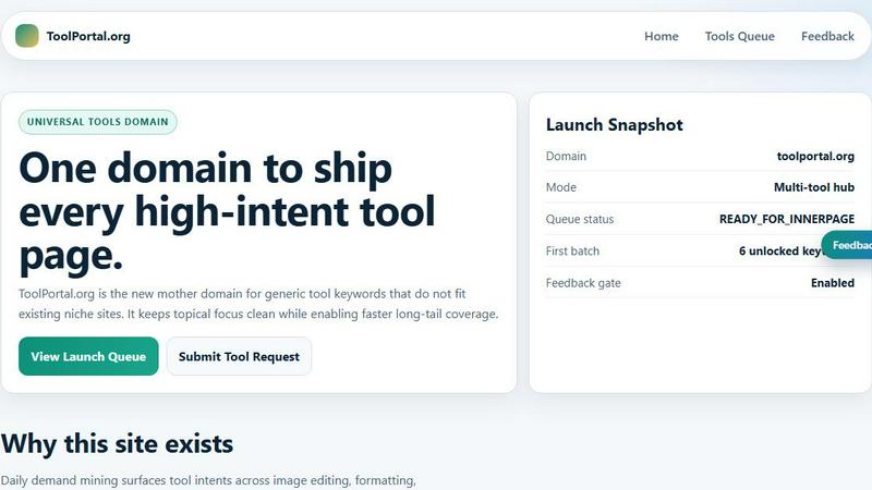 ToolPortal screenshot