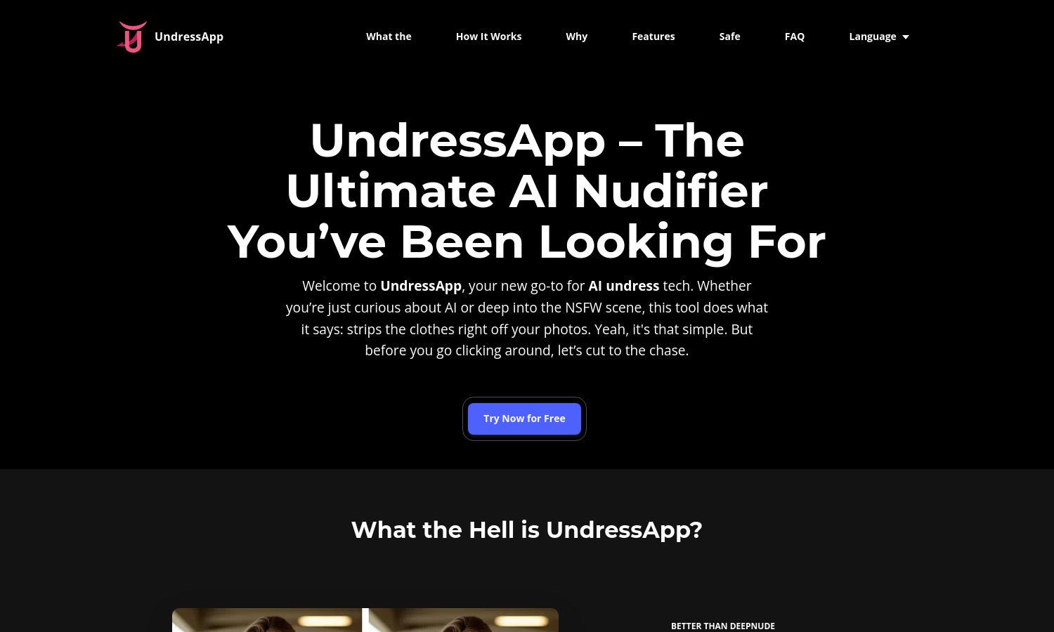 UndressApp Website