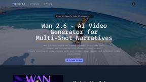 Wan 2.6 AI Video Generator - product for productivity